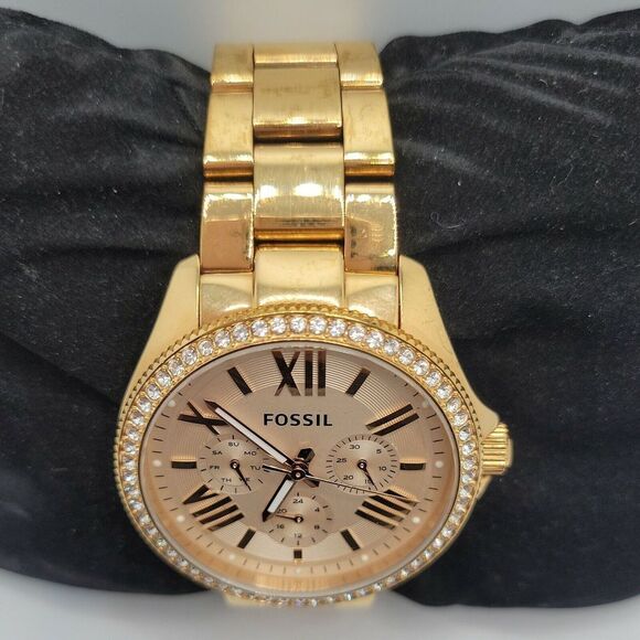 Fossil Cecile AM4483 Womens Stainless Steel Analog Dial Quartz Wrist Watch DE317 - Picture 4 of 10